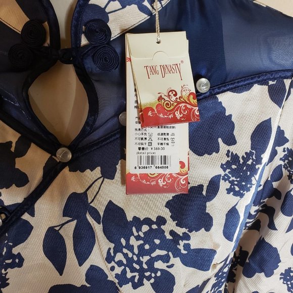 Traditional Ethnic Style Women Vintage Printed Shirt Blouse Tops NEW WITH TAGS - Picture 10 of 12